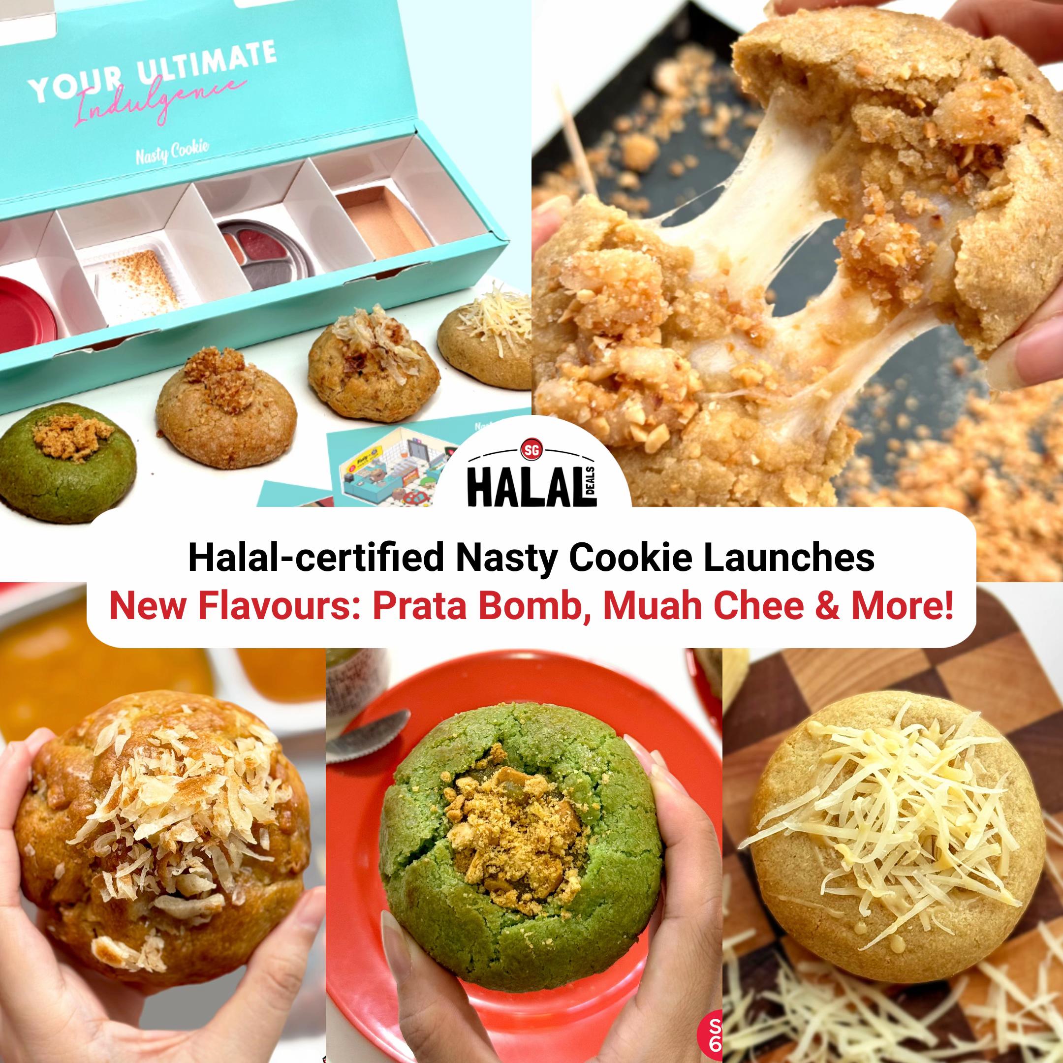 Craving new flavours that even ah ma approves? Check out halal-certified @Nasty Cookie new bold cookie collaboration with @Srisun Express featuring prata bomb cookie that’s surprisingly really delicio
