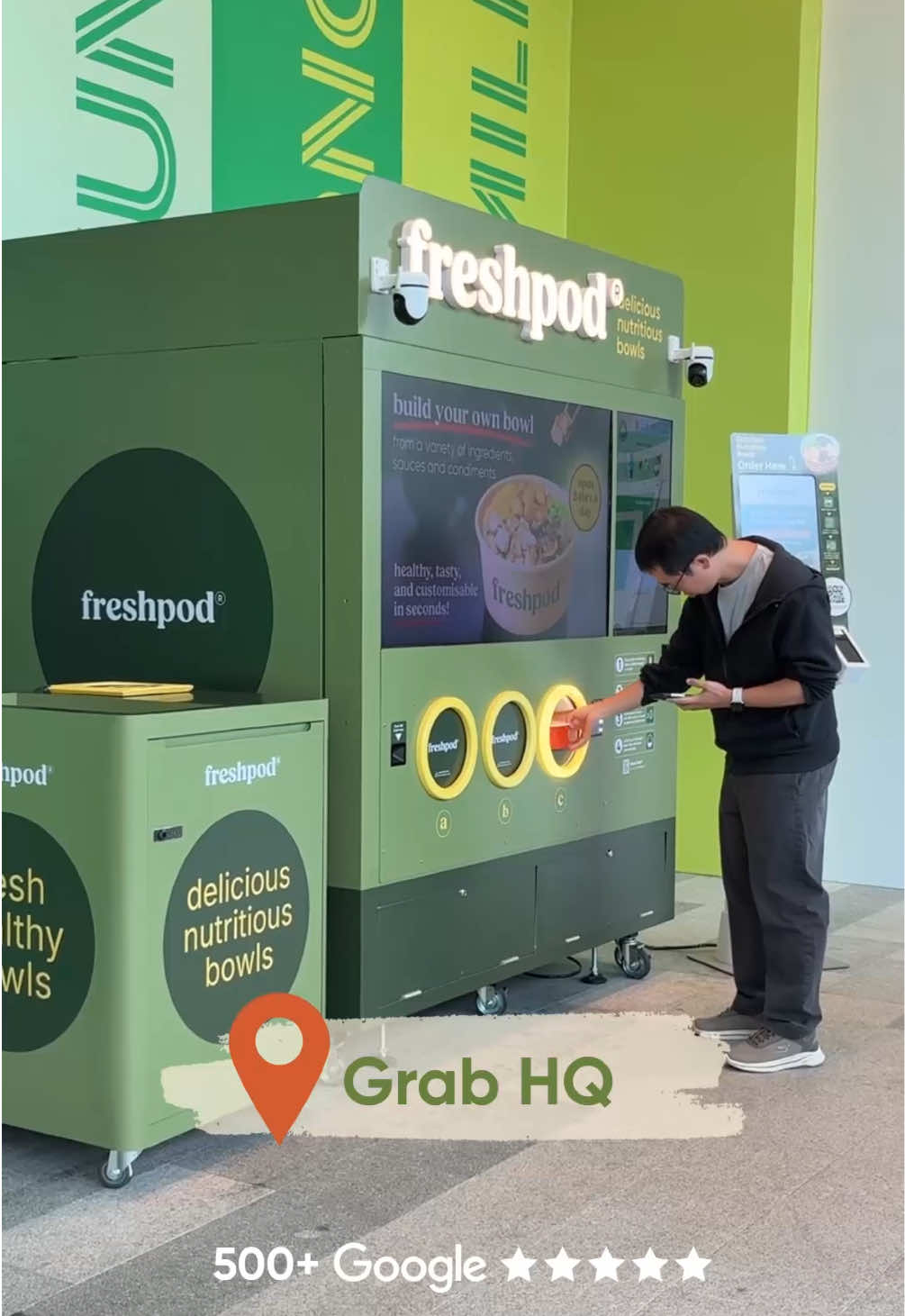 More greens, more places, more smiles 💚. freshpod is now open in 3 locations! #salad #healthylivingsg #foodie #freshpodsg #singapore 