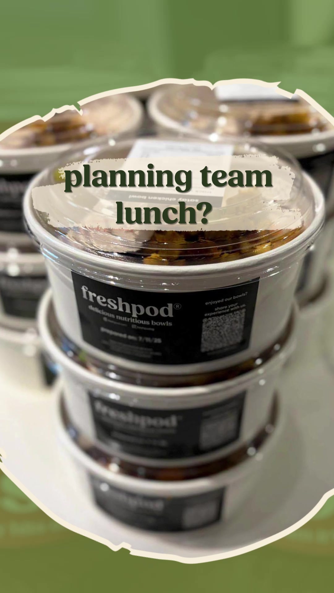 freshpod catering. Fresh bowls for happy teams 🥗 #eatwellsg #catering #freshpodsg #singapore #foodie