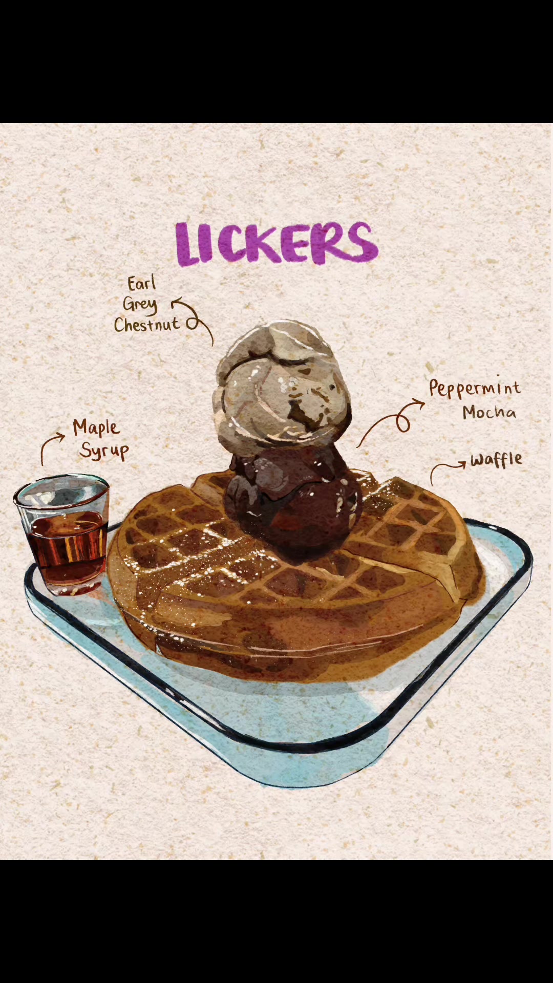 Lickers 🍦🧇

Tried their seasonal flavours and they’re honestly so fun. 

The ice cream flavors in collaboration with Farmhouse and Magnolia:

Peppermint Mocha (Farmhouse) 9/10 
Chocolate is pretty r