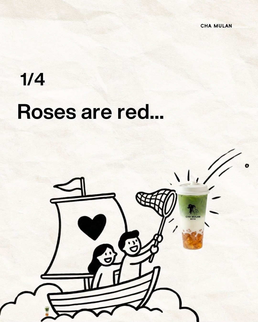 We’re spreading the love at CHA MULAN with 2nd Cup 50% OFF (11-15 Feb) and a massive voucher drop! 🎁✨

HOW TO ENTER: 
1️⃣ LEVEL 1 ($100): Tag your Valentine in the comments! (e.g., @iloveyou1314) 
2️
