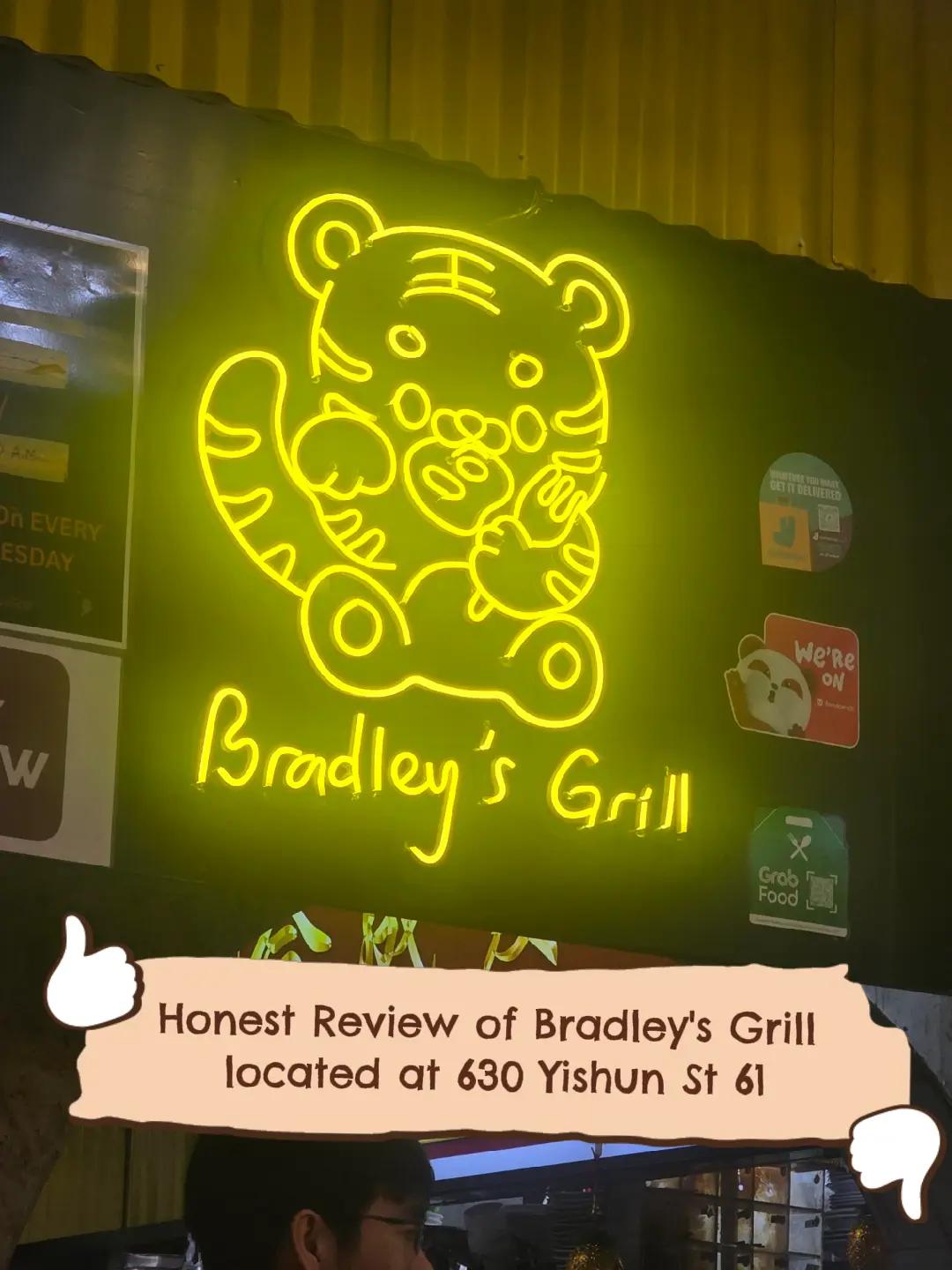 Honest review of Bradley's Grill located at 630 Yishun St 61: 

1) Truffle Mushroom Soup:
Smelled amazing and very truffle-forward, but a little bland for my taste. Garlic bread was crunchy and good.
