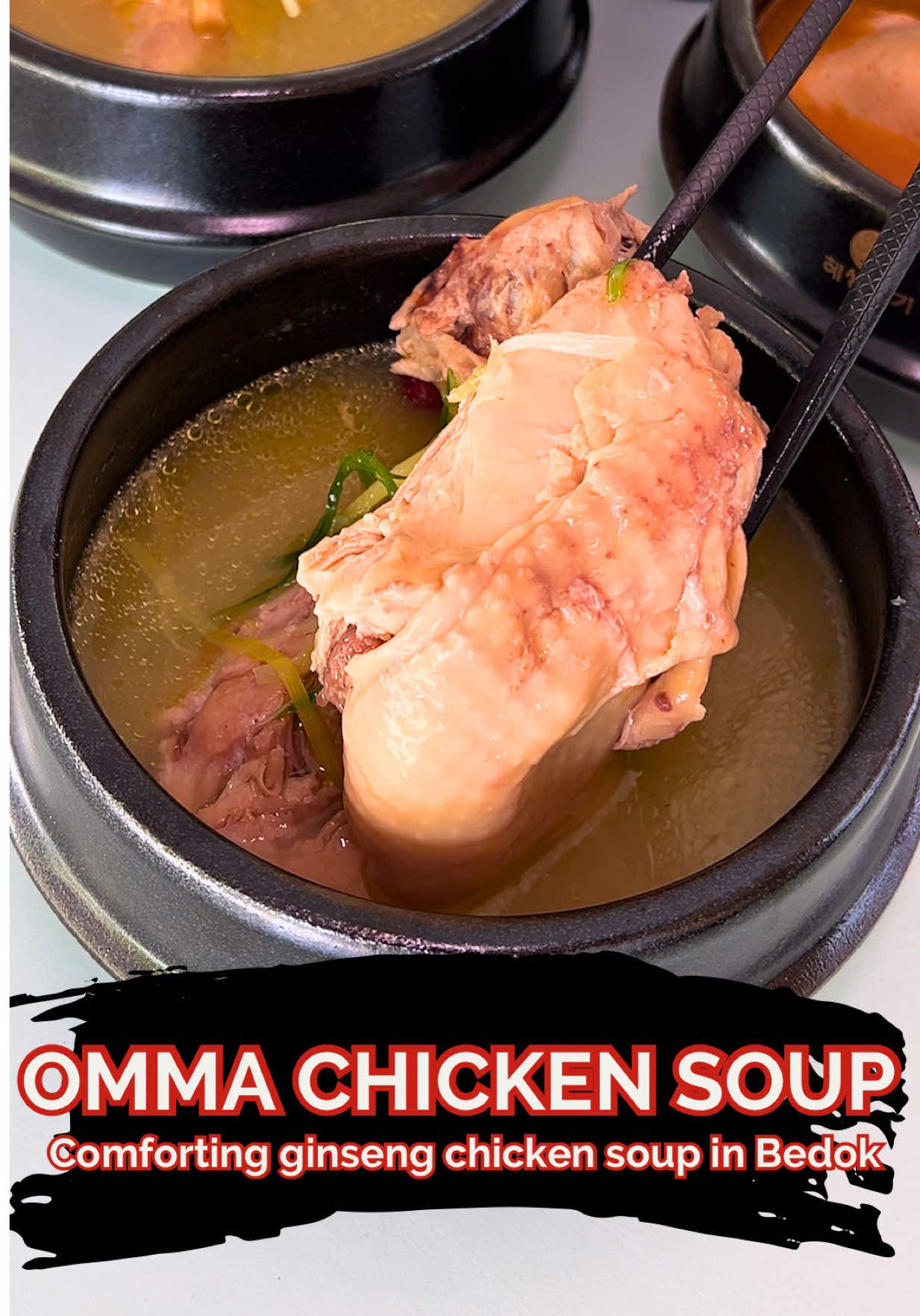This new hawker stall in #Bedok sells Korean ginseng chicken soup! 

#sgfood #fyp #creatorsearchinsights 