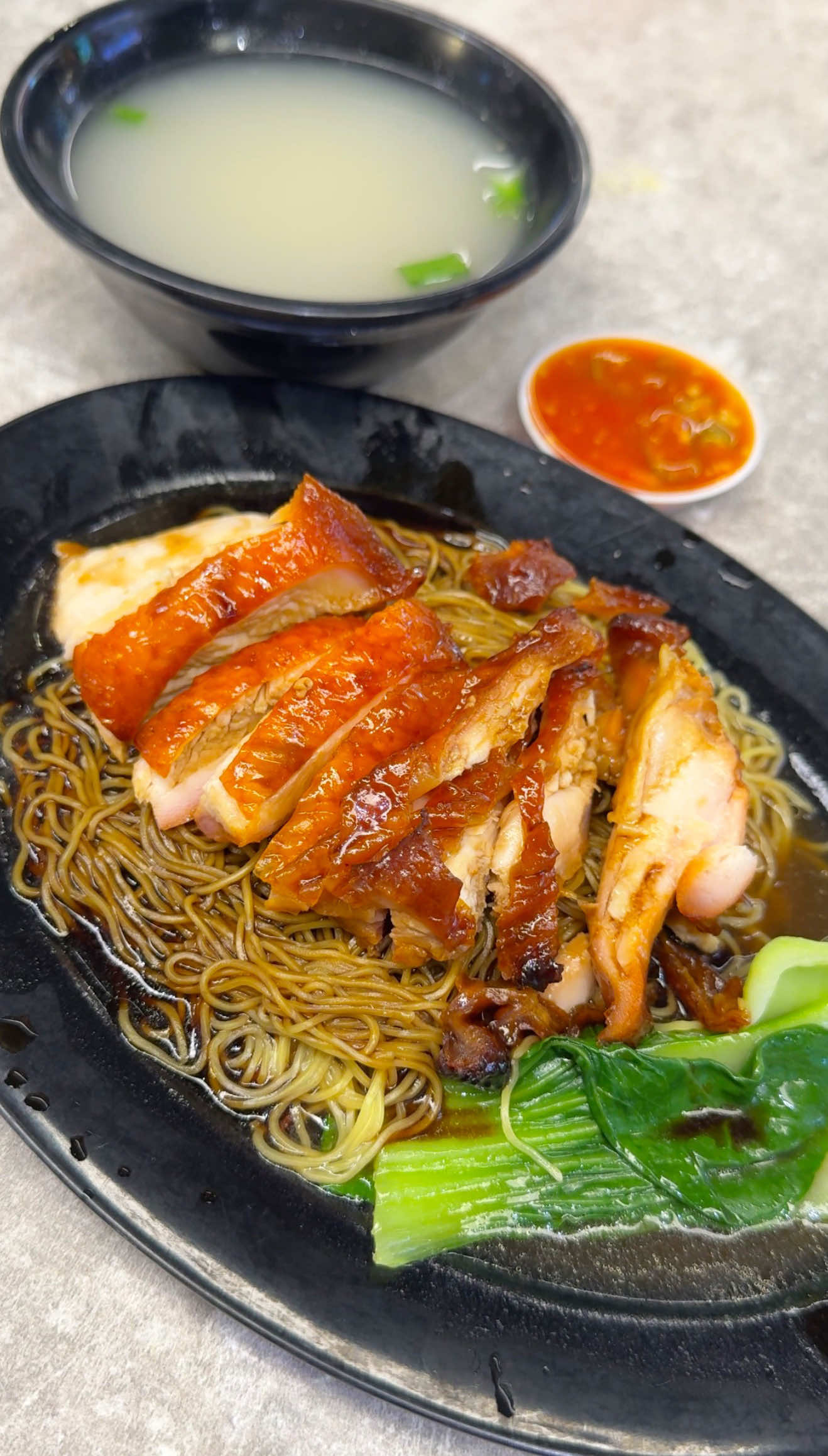 Chicken Char Siew Noodles ($6.20) from Fitra Chicken Rice at Kopitiam Tampines Mall without any trending sounds #sgfoodie #halalsg #fyp